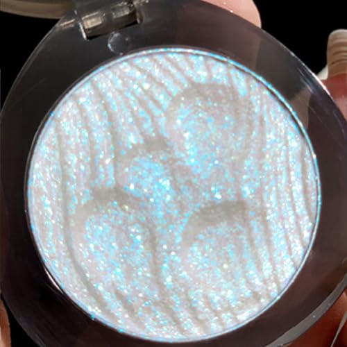 KARLOR Makeup Highlighter Palette, Glitzer Augen Gesicht Highlighter Puder Lidschatten Schimmer Diamant Highlight Makeup strahlend Perlglanz hochpigmentiert (03#, Highlighter)