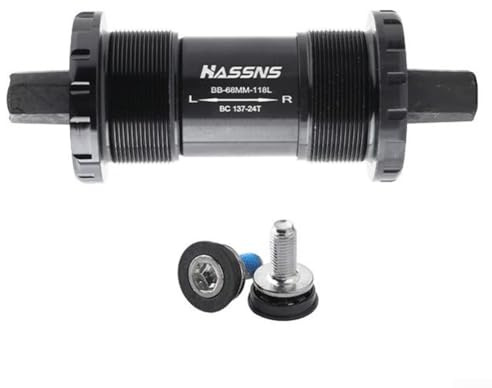 Yuanpgky Movimento centrale per mountain bike, larghezza guscio 73 mm con cono quadrato 12,6 mm, struttura in lega, cuscinetti sigillati impermeabili, compatibile con telaio da 68 mm, 8 (118 mm)