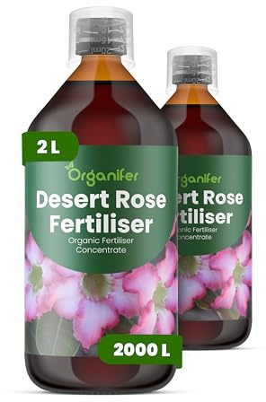 Flytande Gödsel - 2x1L - För Ökenros - NPK 2-1-8 | Stimulerar Rötter Och Vitalitet - Organifer