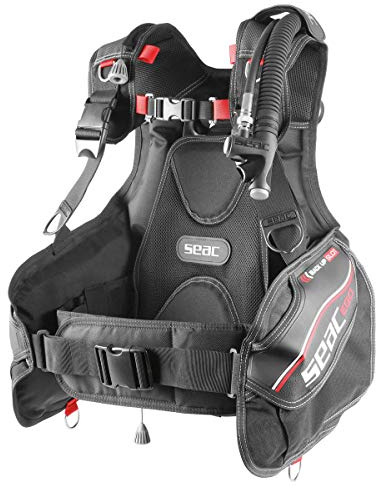 SEAC Ego Gilet de plongée Noir Rouge Taille L