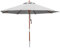 anndora® Sonnenschirm Gartenschirm Marktschirm 3 m rund wasserabweisend - mit Winddach Silber Grau