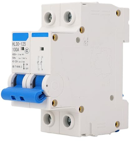 Disjoncteur D'isolation HL30 125, Interrupteur Principal 2P, Interrupteur de Déconnexion Domestique, Sectionneur PC, Isolateur 100A 400V