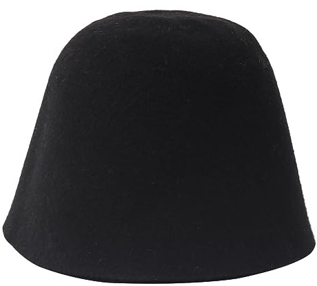 Ayuduots Cappello a Secchiello in Feltro di Lana, Cappello a Cupola retrò Semplice da Donna, Berretto Rotondo Caldo Britannico a Campana