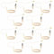 10 Pack Single Earset Headset Microphone Mini XLR 3 Pin TA3F Plug Headworn Over Ear Hanging Condenser Mic for AKG Samson Headset Microphone