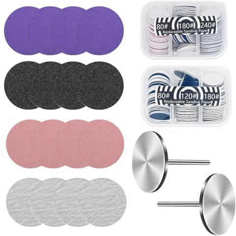 120 discos abrasivos para pedicura, 25 mm, herramienta para pedicura