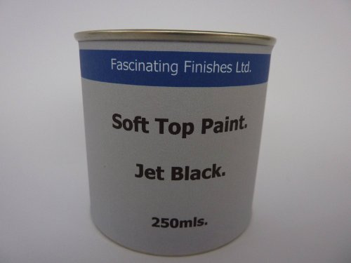 1 x 250ml Jet Black Soft Top & Car Hood Paint. Restore and Waterproof Soft Top