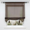 Voile Raffrollo Bändchenrollo mit Tunnelzug Gardinen 1er-Pack Vorhang H*B 155 * 60cm Braun