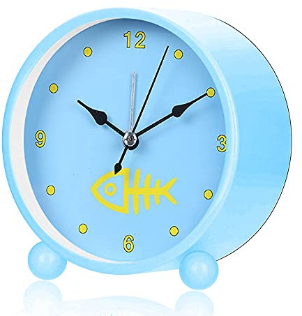 Despertadores,Despertador infantil,despertador clásico analógico,Reloj Despertador Analógico Niños,Despertador para niños sin tic-tac,función de repetición de alarma,Despertador Infantil (F)