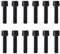 HZAOPZE 12 pcs Fahrrad Vorbau Schrauben-Fahrrad Schaftschrauben mit Unterlegscheiben, Fahrrad Kegelschrauben, Fahrrad Stamm Bolzen, Kegelkopf Schraube für Mountainbike (M5 x 20 mm, Schwarz)