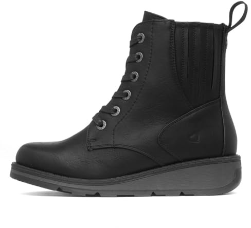 Heavenly Feet Journey Womens Black Wedge Boot