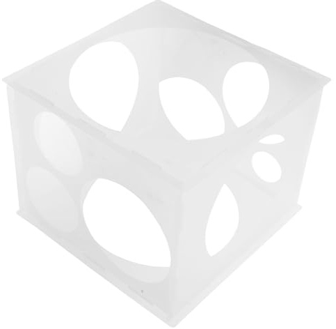 CIYODO Caja de Medición de Globos de Plástico Herramienta de Calibración para Decoraciones de Bodas y Fiestas Medidor Reutilizable y Resistente para y Columnas de Globos