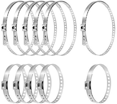 12Pcs CV Boot Clamp Assortment Kit,6 Pairs Small and Large CV Boot Clips,Adjustable Stainless Steel Drive Shaft Joint kit,CV Joint Boot Clamps Kit,Axle Repair Clamps Kit,CV Boot Tool for Most Cars