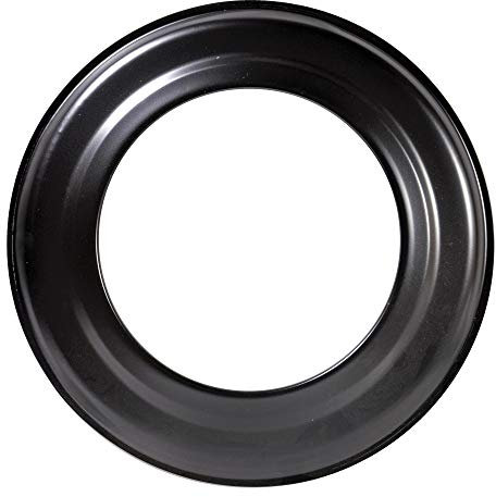 FIREFIX R150/R Ofenrohrrosette für 2 mm starken Ofenrohre/Rauchrohre in 150 mm Durchmesser, für Kaminöfen und Feuerstellen, Senotherm, schwarz, starr, Stahl