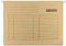 DONAU 7410905-02 Hängemappe | Aus Recycling-Karton 230 GSM für DIN A4 Seitlich offen Farbe: Braun| 5er Packung| auswechselbarem Blanko-Schildchen| ideal für Büro und Schule und der Behörde|Grünen Punk