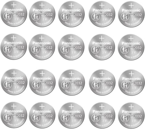 Panasonic CR2032 Lithium 3 Volt Battery, 5 Count (Pack of 5)