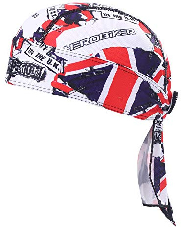 HEROBIKER Sweat Wicking Skull Cap Beanie Bandana Helmet Liner Outdoor Running Adjustable Breathable Quick Drying Pink