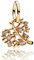 Amuefer Gold Family Tree Heart Charms für Armbänder 925 Sterling Silber mit Cubic Zirkonia Anhänger für Halsketten Geburtstag Weihnachten Schmuck Geschenke für Frauen Mädchen