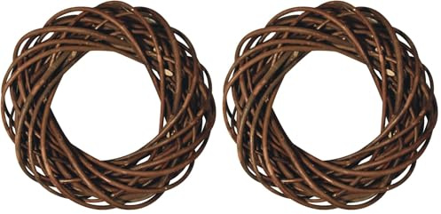 Rayher Corona de Mimbre sin Pel, Madera, Surtido, Ø 30Cm X 7Cm (Paquete de 2)