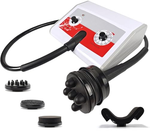 NETTITO Cellulite Massager Electric Vibrating Professional – with 5 Interchangeable Heads, Deep Tissue Relief, Muscle Relaxation, Durable Design for Salon & Home Use