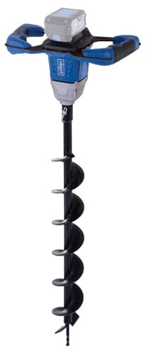 Scheppach Akku-Erdbohrer BC-EB100-X Brushless | Bohrerdrehzahl 125 U/Min | Bohrer Ø100 mm | Bohrerlänge 800 mm | 3 verschieden Betriebsmodi | 20-V-IXES-Serie