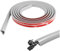LCUHAVA Canaleta para cables de 3 metros, autoadhesiva, minicubierta para cables, flexible, autoadhesiva, semicircular, adecuado para paredes, televisores, techos, suelos, puede ocultar 1 cable (gris)