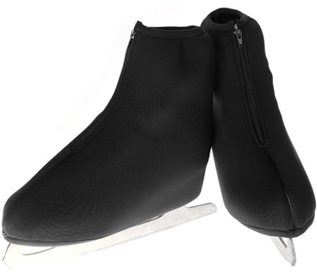 Celuicion Negro Fundas para Patines,Fundas para Botas para Patines, para Patines de Hielo Transpirables con Cremallera | para Patines, Accesorios de Patinaje sobre Hielo para de Hockey, Pat
