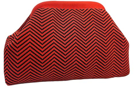 Pasteles de embrague de crochet para mujeres - bolsos de crochet, bolsa de bola de de nylon | Summer Beach Dumpling Stripes embragues | Elegante embrague de bolsas livianas para mujeres accesorio