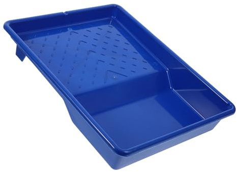 jojofuny Vassoio per Vernice Usa e Getta in Plastica Blu da 9 Pollici Vassoio per Rullo, Organizer Pratico per Pittura Murale e Lavori di Verniciatura Domestica