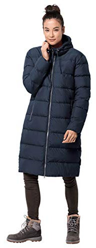 Jack Wolfskin Damen 1204131 1910 Winddichter Daunenmantel, Midnight Blue, L EU