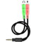 Headset-Adapterkit mit 3,5 mm Klinkenkabel CTIA für Laptop,Mac,PS4,Smartphone,Xbox One,Tablet-Ohrhörer mit Kopfhörer/Mikrofon gleichzeitig Y-Splitter Audio 2 weiblich auf 1 männlich