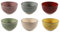 Müslischale Rimini mit 600ml Volumen - 6er Set / 14x8 cm - farbige Porzellan Salatschüssel Müslischüssel Dessertschale Obstschale Schale Schüssel