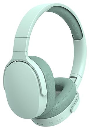 LiLiTok Bluetooth Auriculares sobre la Oreja con Micrófono, Auriculares Inalámbricos 22hrs de Tiempo de Reproducción, Cancelación de Ruido Auriculares Plegables Deportes Running Auriculares (Verde)