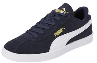PUMA Club II, Sneaker Unisex Adulto, Navy White Gold, 45 EU
