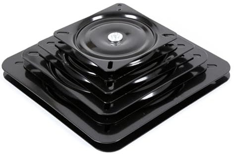 CTRSM Sitzdrehgestell, Drehhocker, Drehstuhl, Platte, Angeln, Marine-Sitz, Drehplatte, 360-Grad-Möbel, drehbar, Vollmassivstahl, Kugellager, drehbar(6inch)