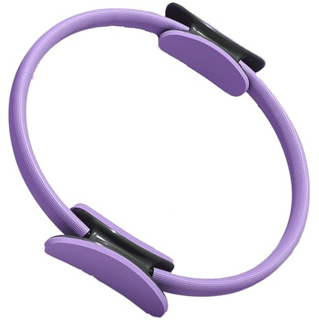Aro de Pilates Círculos de Fitness Resiliencia Inicio Equipo de Pilates Dispositivos, Anillo Pilates Accesorios para Ejercicio en Casa, Aro de Fitness de Yoga Círculo de Pilates (Púrpura)