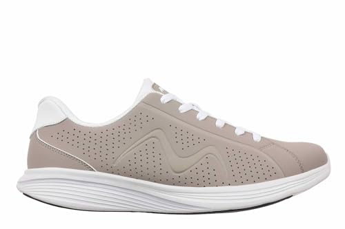 MBT SF-M800 Chaussures décontractées pour femmes. Chaussures physiologiques et confortables avec semelle intérieure antimicrobienne. Confort et stabilité maximum avec semelle à bascule. Couleur grise.