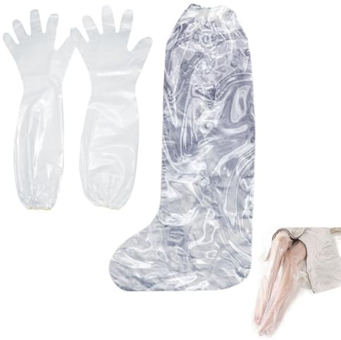 NentMent 10 set benmask engångsplast fuktgivande strumpor plast armmask fuktgivande handskar armärmar fotmask för torra händer arm ben fuktkräm fuktgivande kroppslotion fuktkräm