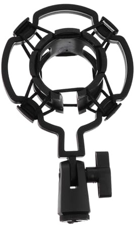 PRETYZOOM Soporte para Micrófono con Plástica Antivibración Clip de Suspensión Estable para Estudio y Grabación Accesorio Profesional para Locutores y Músicos