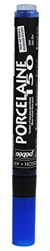 Pebeo Water-Based Acrylic Paint for Ceramic, Porcelain 150, Marker, Lapis Blue 04