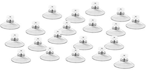 20 x ventosa/ventosas de diámetro 40 mm con tuerca moleteada