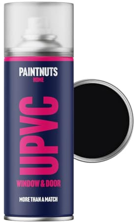 Paintnuts uPVC Window & Door Paint - RAL-9005 - JET BLACK Matt 400ml Spray Can
