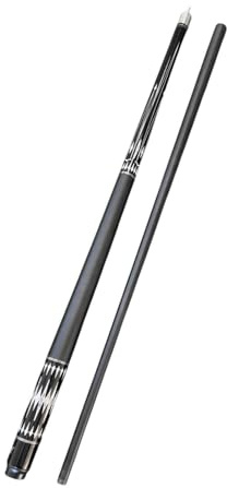 JISADER Taco de Billar de Fibra de Carbono con Punta de 12,5 mm, Profesional, con división de 1/2, para Principiantes en Juegos de Billar caseros