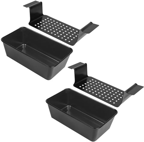 XUOHEAD 2 Pack Meatloaf Pan with Drain Tray，Nonstick Baking Loaf Pan for Roasting Meat，Bread，Turkey Meatloaf，Reduce Fat and Keep Healthy，9 x 5 Inch