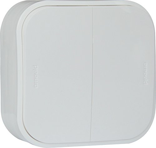 Arnould - Double interrupteur ou va-et-vient saillie Profil Eco - Blanc