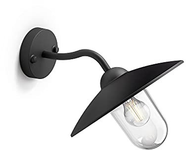 Applique d'extérieur Philips - Hammock - Noir - Verre transparent - IP44