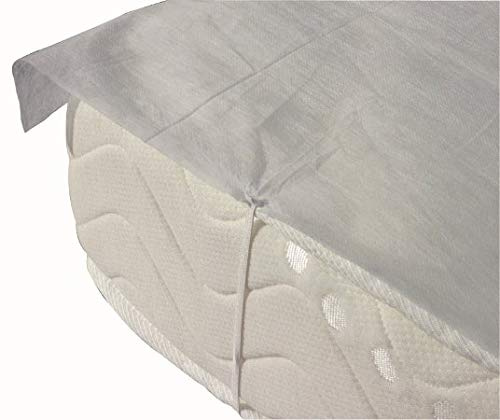 Alèse Jetable Largeur 140 cm Longueur 190 cm alaise 2 Personne PLP Non tissé Blanc avec élastique en tête et Pied Protège Matelas Hygiénique alaise qualité médicale en Sachet Individuel (10)