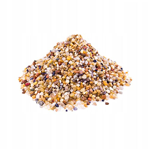 TM Aquatix Aquarium Sand Fish Tank Gravel Natural Decoration Substrate (2kg, Amber 3-5mm)
