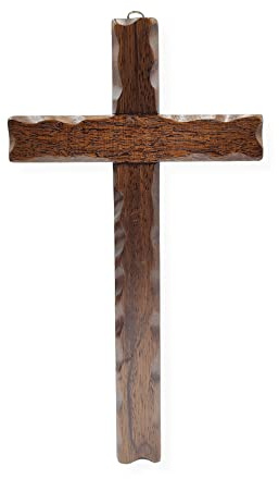 La Balestra Crucifijo de madera para pared – Fabricado en Umbría Italia – Madera maciza (32, 3 x 18 cm)