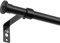 Bastone Tende, 71-236cm Bastoni per Tende Set con Staffe in Acciaio Inossidabile - Diametro 16mm Aste per Tende in Stile Rustico Opaco/Nero