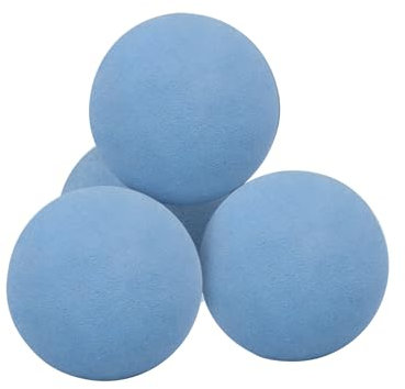 Set di 4 palline di fuoco rotonde in ceramica, 15,2 cm, riutilizzabili, per interni ed esterni, per braciere o camino, blu